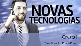  Presentation with concept - Presentation theme enhanced with economics market demand - business man with the text background and a light blue colored foreground