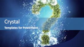  Presentation with swot analysis question mark word - Slide deck featuring economics water pollution - ecology question mark background and a teal colored foreground