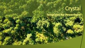  Presentation with natural resources - Amazing presentation theme having ecosystem resources - natural background of green trees backdrop and a tawny brown colored foreground