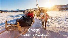  Presentation with daughter mother - Beautiful slide deck featuring ecotourism - family of mother and her backdrop and a coral colored foreground