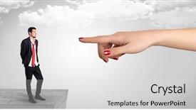  Presentation with infinity - Colorful PPT layouts enhanced with ecstasy - young businessman blindly in love backdrop and a light gray colored foreground