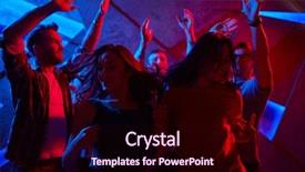  Presentation with dance - PPT layouts featuring ecstatic dance background and a wine colored foreground