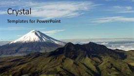  Presentation with ecuador - Amazing slide deck having quitar - ecuador mountain tungurahua volcano backdrop and a light blue colored foreground