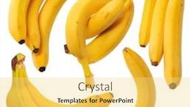  Presentation with banana - Amazing theme having ecuadorian banana backdrop and a yellow colored foreground