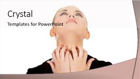  Presentation with neck x ray - Amazing PPT layouts having eczema - young elegant woman scratching her backdrop and a  colored foreground
