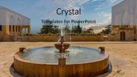  Presentation with middle east - Audience pleasing PPT layouts consisting of ed-dine in mount lebanon backdrop and a light blue colored foreground