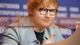  Presentation with february - Slide deck consisting of ed-sheeran-is-seen background and a coral colored foreground