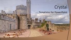  Presentation with cork - PPT theme having edad media - blackrock castle and observarory background and a  colored foreground