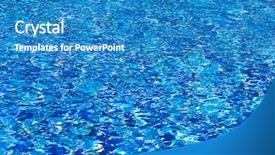  Presentation with liquid natural gas - Presentation theme having eddy current - liquid closeup natural texture background and a teal colored foreground