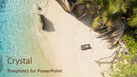  Presentation with tropical - PPT layouts enhanced with seychelles tropical beach anse source background and a lemonade colored foreground