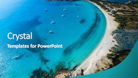  Presentation with france - PPT theme with haven - aerial view of the splendid background and a teal colored foreground