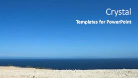  Presentation with atlantic - Audience pleasing presentation consisting of edge-of-espichel-cape-facing backdrop and a teal colored foreground