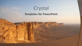  Presentation with riyadh - Slides with edge-of-the-world-popular background and a light blue colored foreground