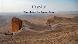  Presentation with riyadh - Presentation featuring edge-of-the-world-popular background and a lemonade colored foreground