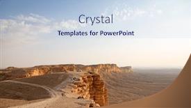  Presentation with riyadh - PPT theme with edge-of-the-world-popular background and a lemonade colored foreground