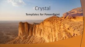  Presentation with riyadh - Slide deck having edge-of-the-world-popular background and a light blue colored foreground