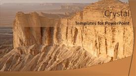  Presentation with riyadh - Slide deck featuring edge-of-the-world-popular background and a coral colored foreground