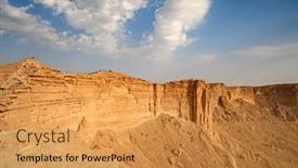  Presentation with riyadh - PPT layouts enhanced with edge-of-the-world-popular background and a yellow colored foreground
