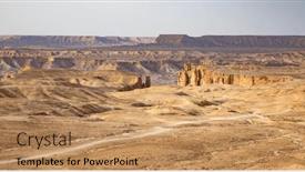  Presentation with riyadh - PPT theme with edge-of-the-world-popular background and a coral colored foreground