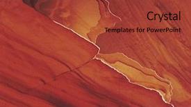  Presentation with eroding - PPT layouts featuring edges of eroding sandstone layers background and a red colored foreground