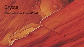  Presentation with eroding - Amazing presentation design having edges of eroding sandstone layers backdrop and a red colored foreground