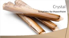  Presentation with food white - Slide deck enhanced with edible-raw-razor-clams-isolated and a white colored foreground