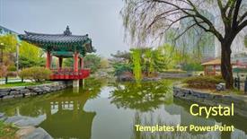  Presentation with public partnership - Amazing slide deck having edifice - yeouido park public park pond backdrop and a tawny brown colored foreground