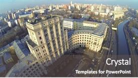  Presentation with bauman - Cool new theme with edifice of mgtu named backdrop and a violet colored foreground