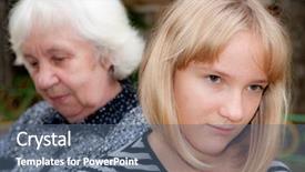  Presentation with architecture sheikh zayed grand mosque - Slides enhanced with edify - grandmother and the grand daughter background and a ocean colored foreground