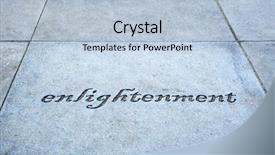  Presentation with enlightenment - PPT layouts featuring edify - photo of a sidewalk etched background and a light blue colored foreground