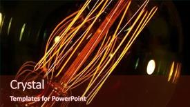  Presentation with black light - Colorful presentation theme enhanced with edison - illuminated light bulb on black backdrop and a tawny brown colored foreground