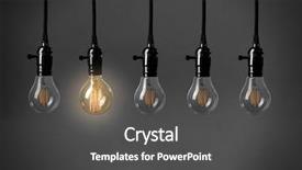  Presentation with light bulbs - Presentation with edison - light bulbs on gray background background and a dark gray colored foreground