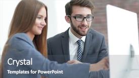  Presentation with can nutrition information - Cool new slide deck with edit document - colleagues discussing information backdrop and a ocean colored foreground