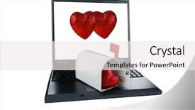  Presentation with edu - Audience pleasing presentation theme consisting of edu - laptop computer with a mail backdrop and a white colored foreground