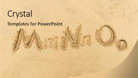  Presentation with beach ball sand dunes - Audience pleasing PPT layouts consisting of educa o - alphabet letters handwritten in sand backdrop and a lemonade colored foreground