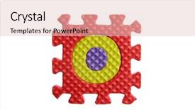  Presentation with puzzle pieces - PPT theme with educa o - alphabet puzzle pieces on white background and a lemonade colored foreground