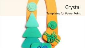  Presentation with alphabet - Amazing presentation theme having educa o - christmas alphabet plasticine letter o backdrop and a yellow colored foreground