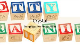  Presentation with alphabet - Amazing theme having educa o - colorful alphabet blocks spelling backdrop and a lemonade colored foreground