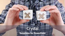  Presentation with educational - Presentation consisting of educa o - educational cubes in hands close-up background and a ocean colored foreground