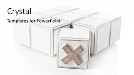  Presentation with educational - PPT theme having educa o - educational cubes isolated on white background and a white colored foreground