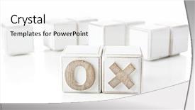  Presentation with educational technology ict - PPT theme consisting of educa o - educational cubes isolated on white background and a white colored foreground