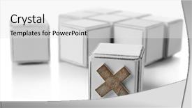  Presentation with educational - Presentation design consisting of educa o - educational cubes isolated on white background and a white colored foreground