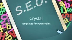  Presentation with school board - Beautiful slide deck featuring educa o - s e o text backdrop and a ocean colored foreground