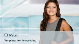  Presentation with class - Audience pleasing PPT layouts consisting of educaiton - young college student who is backdrop and a  colored foreground