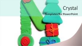  Presentation with christmas empty blank letter - Amazing presentation having educatio n - christmas alphabet plasticine letter n backdrop and a seafoam green colored foreground