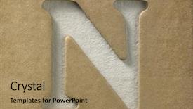  Presentation with cardboard or brown board paper - Beautiful theme featuring educatio n - cut out alphabet n backdrop and a  colored foreground