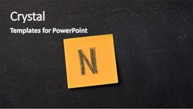  Presentation with letter - PPT layouts having educatio n - note with letter n background and a dark gray colored foreground