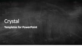  Presentation with chalk - Beautiful presentation design featuring education - chalk rubbed out on blackboard backdrop and a dark gray colored foreground