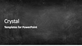  Presentation with chalk - Slides having education - chalk rubbed out on blackboard background and a dark gray colored foreground