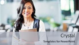  Presentation with college campus - Presentation having education - portrait of an asian college background and a light gray colored foreground